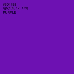 #6D11B3 - Purple Color Image