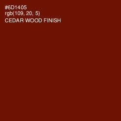 #6D1405 - Cedar Wood Finish Color Image