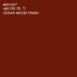#6D1907 - Cedar Wood Finish Color Image