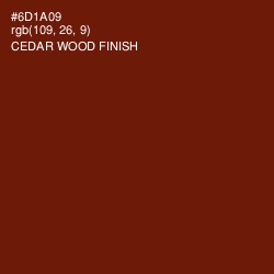 #6D1A09 - Cedar Wood Finish Color Image