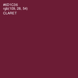 #6D1C36 - Claret Color Image