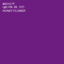 #6D1C7F - Honey Flower Color Image