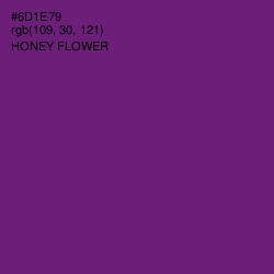 #6D1E79 - Honey Flower Color Image