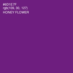 #6D1E7F - Honey Flower Color Image