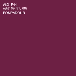 #6D1F44 - Pompadour Color Image