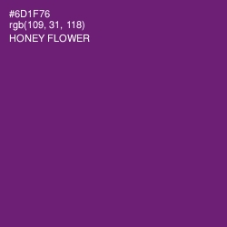 #6D1F76 - Honey Flower Color Image