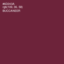 #6D243A - Buccaneer Color Image