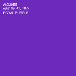 #6D29BB - Royal Purple Color Image