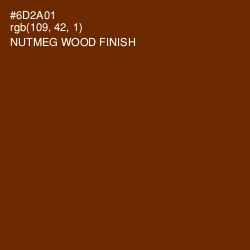 #6D2A01 - Nutmeg Wood Finish Color Image