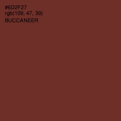 #6D2F27 - Buccaneer Color Image