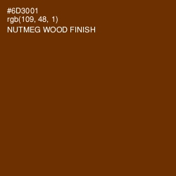 #6D3001 - Nutmeg Wood Finish Color Image