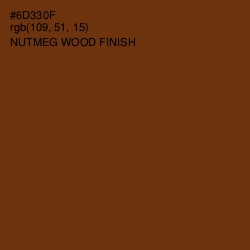 #6D330F - Nutmeg Wood Finish Color Image