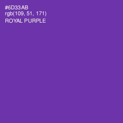 #6D33AB - Royal Purple Color Image