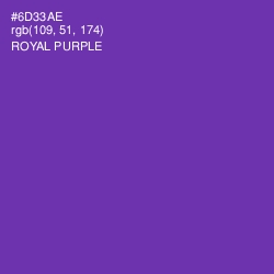 #6D33AE - Royal Purple Color Image