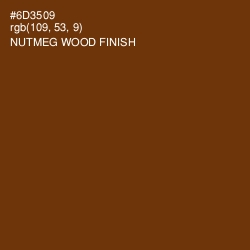 #6D3509 - Nutmeg Wood Finish Color Image