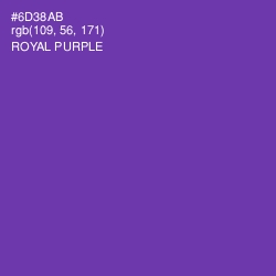 #6D38AB - Royal Purple Color Image