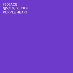 #6D3ACB - Purple Heart Color Image