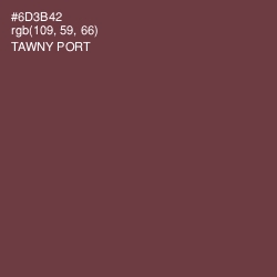 #6D3B42 - Tawny Port Color Image