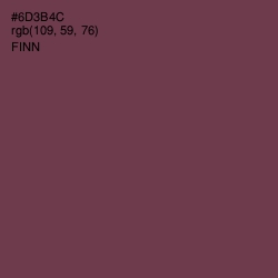 #6D3B4C - Finn Color Image