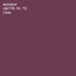 #6D3B4F - Finn Color Image