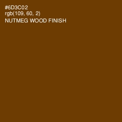 #6D3C02 - Nutmeg Wood Finish Color Image