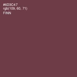 #6D3C47 - Finn Color Image