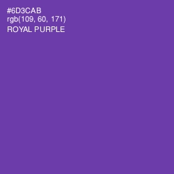 #6D3CAB - Royal Purple Color Image