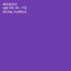 #6D3CAD - Royal Purple Color Image