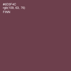 #6D3F4C - Finn Color Image