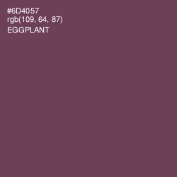 #6D4057 - Eggplant Color Image
