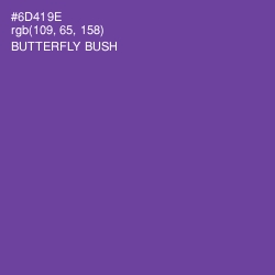 #6D419E - Butterfly Bush Color Image
