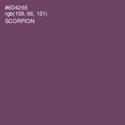 #6D4265 - Scorpion Color Image