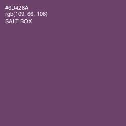 #6D426A - Salt Box Color Image