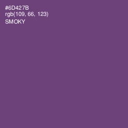 #6D427B - Smoky Color Image