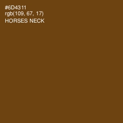 #6D4311 - Horses Neck Color Image