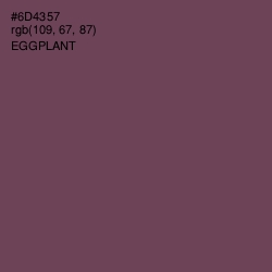 #6D4357 - Eggplant Color Image