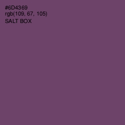 #6D4369 - Salt Box Color Image