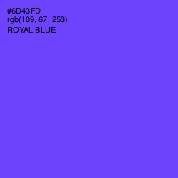 #6D43FD - Royal Blue Color Image