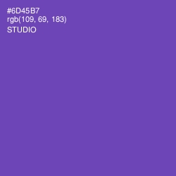 #6D45B7 - Studio Color Image