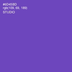 #6D45BD - Studio Color Image