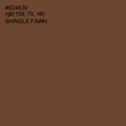 #6D4630 - Shingle Fawn Color Image