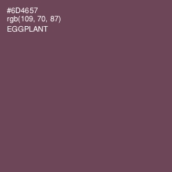 #6D4657 - Eggplant Color Image