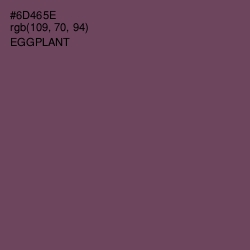 #6D465E - Eggplant Color Image