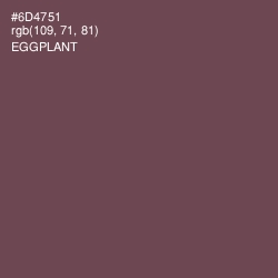 #6D4751 - Eggplant Color Image