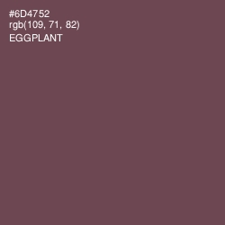 #6D4752 - Eggplant Color Image