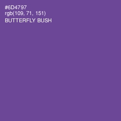 #6D4797 - Butterfly Bush Color Image