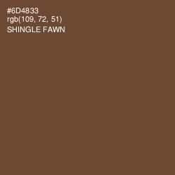 #6D4833 - Shingle Fawn Color Image