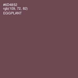 #6D4852 - Eggplant Color Image