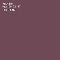 #6D4857 - Eggplant Color Image