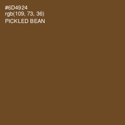 #6D4924 - Pickled Bean Color Image